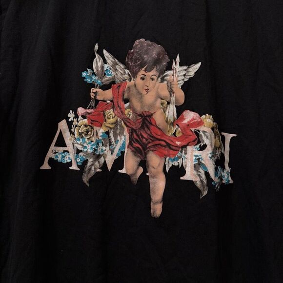 AMIRI CHERUB T-SHIRT size Large Petit in Black - Picture 2 of 7